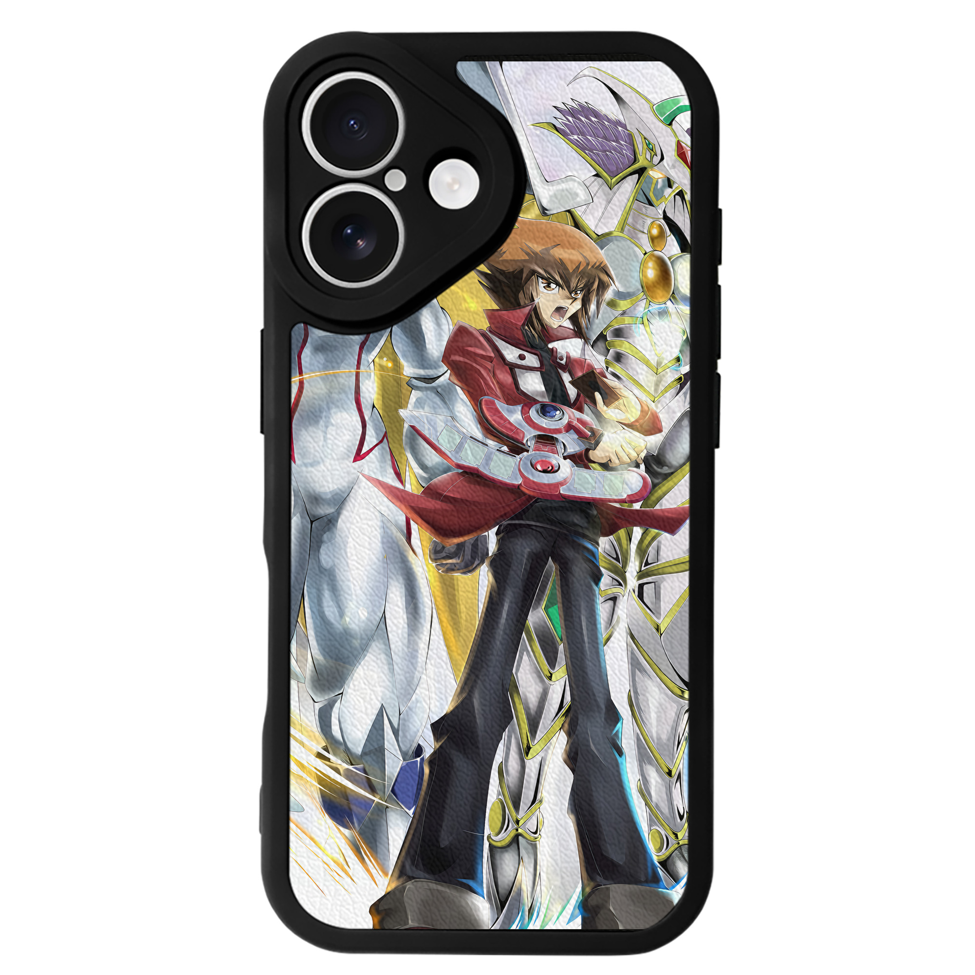 （画像用） 遊☆戯☆王 Yu-Gi-Oh! 【iPhone 16シリーズ対応】シリコンスマホケース（レザー調） 材質：シリコン